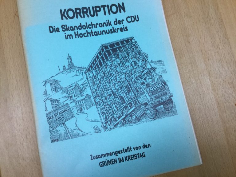 GRÜNE Chronik des Korruptionsskandals in den 90er Jahren